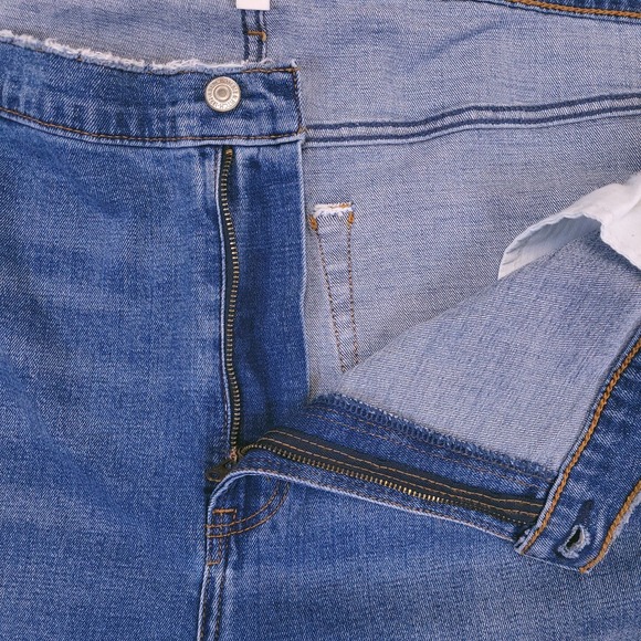 NWT Abercrombie Fitch Ankle Straight Ultra High Rise Jean Sz 24R (48x27) Stretch - Picture 6 of 13